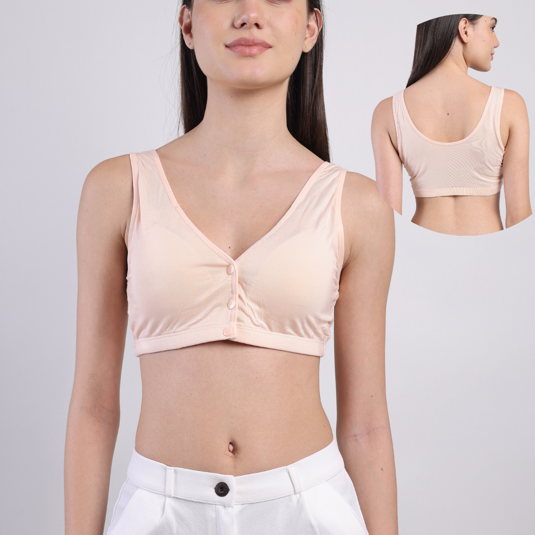 Solid Ease Comfort Padded Bra - Tropical Peach