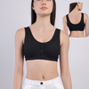 Corduroy Soft Padded Ease Bra - Black