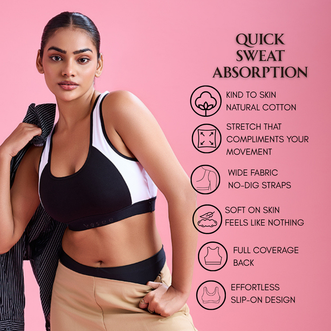 ⁠Cloud Soft Seamless Bra - White