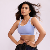 ⁠Daily Ease Bra Top - Milange Blue