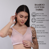 Solid Ease Comfort Padded Bra - Light Mauve Pink