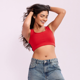 ⁠Daily Ease Bra Top - Red