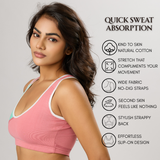 Breeze Breathable Bra - Soft Rose