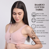 Corduroy Soft Padded Ease Bra - Dusty rose