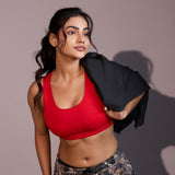 Seamless Ease Bra Top - Red