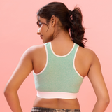 ⁠Cloud Soft Seamless Bra - Milange Green