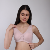 Solid Ease Comfort Padded Bra - Light Mauve Pink