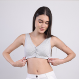 Solid Ease Comfort Padded Bra - Grey