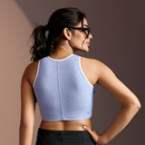 Seamless Ease Bra Top - Milange Blue