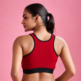 ⁠Cloud Soft Seamless Bra - Red