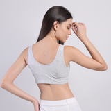 Solid Ease Comfort Padded Bra - Grey