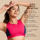 ⁠Air Touch Seamless Bra – Navy Blue