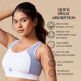 Ultra Smooth Daily Bra – Milange Blue