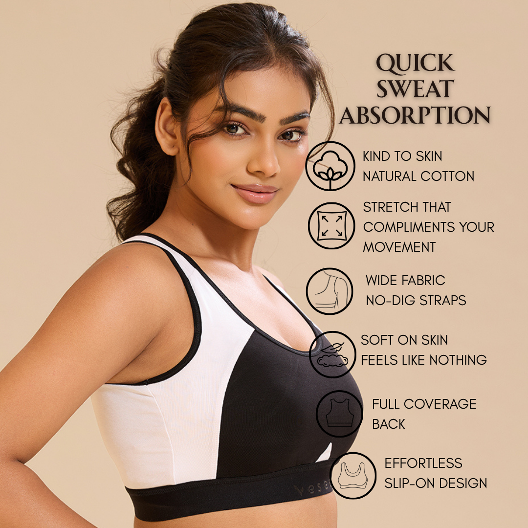 ⁠Bare Comfort Bra Top – White