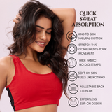⁠Daily Ease Bra Top - Red