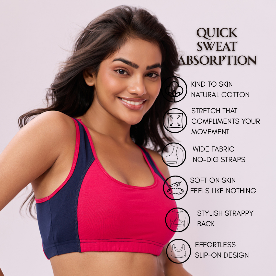 Smooth Contour Bra Top - Navy Blue